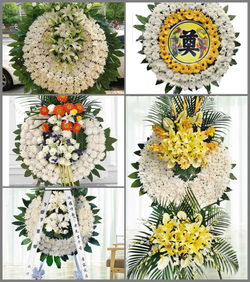 河南郑州新密市曲梁乡花圈速递