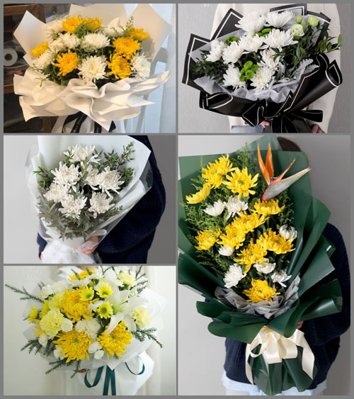 河南郑州新密市曲梁乡白事花束代送